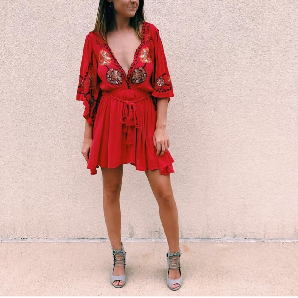 Free People, Red minidress, NWOT, size M